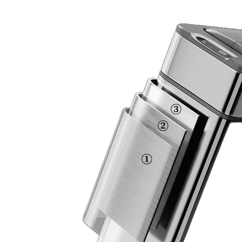 Deodorant Smart Mülleimer hochwertiger Edelstahl Mülleimer Haushalt Wohnzimmer Küche große Kapazität