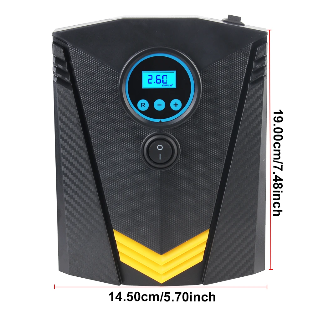 DC 12 Volt Car Air Compressor Pump Digital 150 PSI Tire Inflator Portable for Auto Car Motorcycles Bicycles Tire Accessories