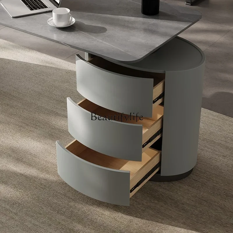 lItalian minimalist rock slab desk bedroom household small apartment modern minimalist desk