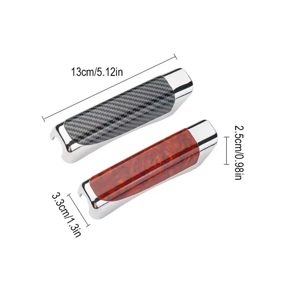 Universal Car Handbrake Grips Hand Brake Cover Protection Cover Carbon Fiber Parking Brake Decoration Shelnterior Accessories image 6