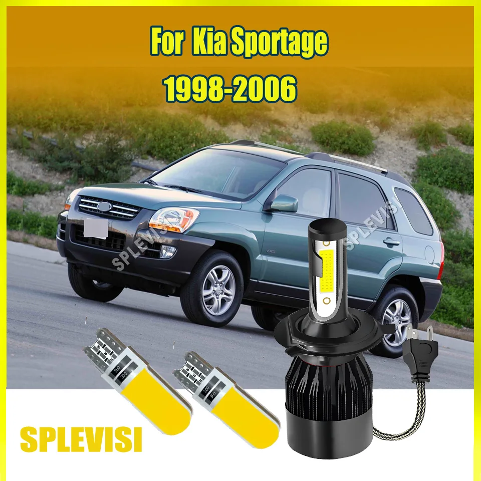 

H4 LED White Headlights Conversion Kit - Professional-Grade Performance For Kia Sportage 1998 1999 2000 2001 2002 2003 2004-2006