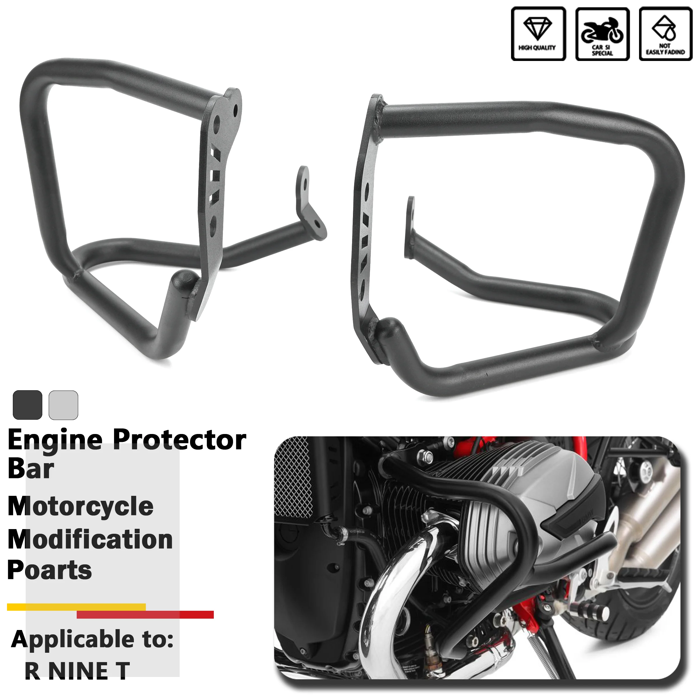 For BMW R Nine T Scrambler R9T Pure Racer Urban RnineT G/S Ninet /5 Engine Bumper Crash Protection Bar Falling Slider Protector