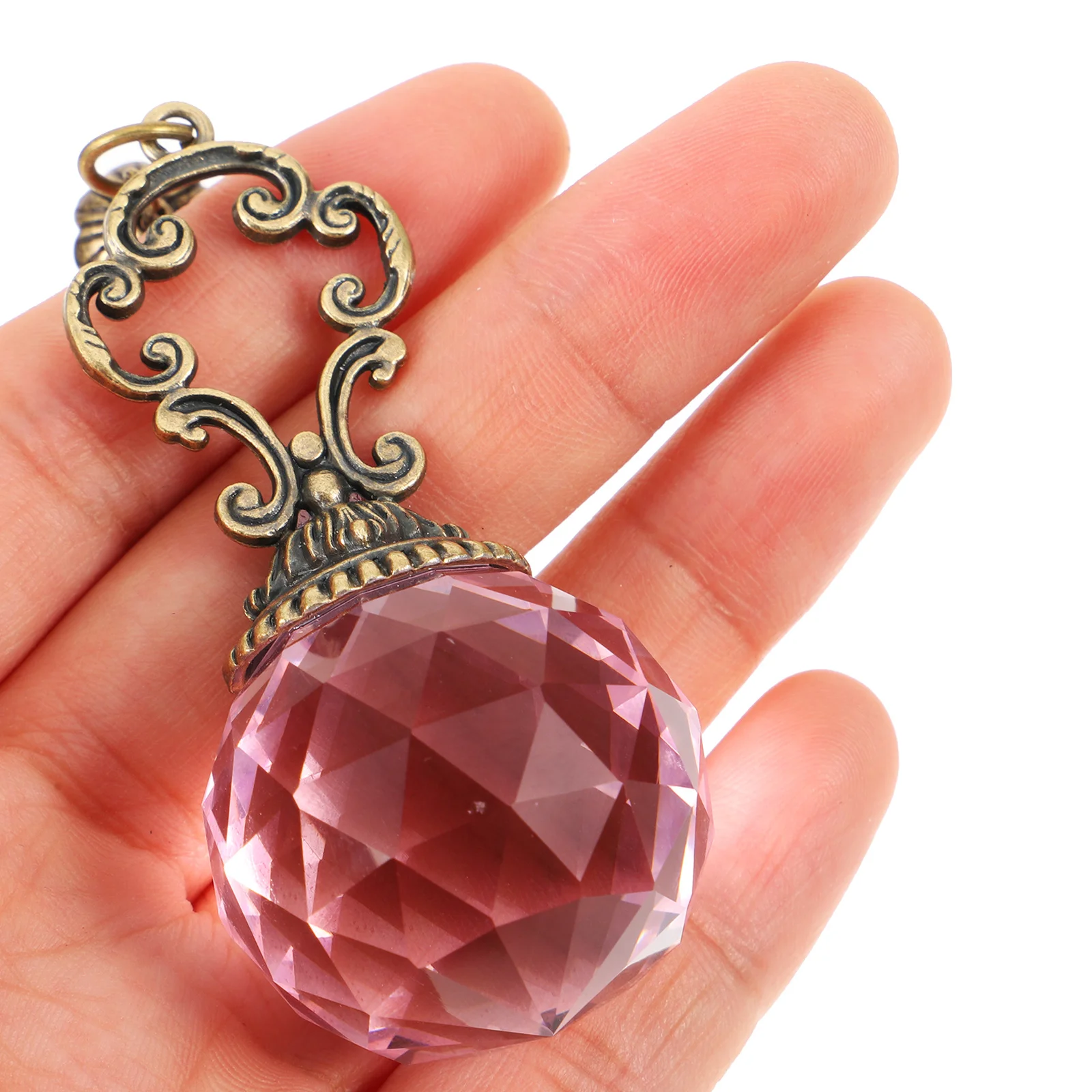 

2Pcs Lighting Beaded Ceiling Fan Pull Chain Pendant Extension Decorative Chain Lamp Accessories Bedside Lamp Chains