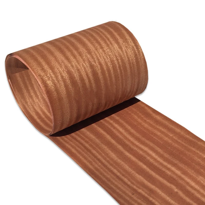 Natürliche Echte Holz Furnier Geschnitten Sapele 0,2 MM Veneers Möbel Rand Banding 26*250cm(W * L)