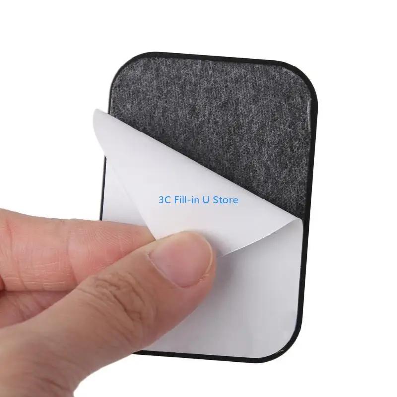 G8TA 4Pcs Replacement Metal Rectangular Plate Sticker For Phone Mount Holder