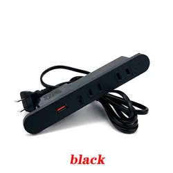 100-220V US Plug Power Strip with 2 AC Outlets 1USB Port 1Type C Multi Socket Wall Socket Universal Network Filter Fast Chargin