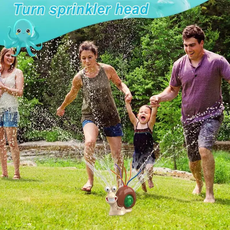 Water Sprinkler For Garden Children's Water Spray Toy Stable Base Splashing Fun Toy For Outdoor Activities Swimming Pools