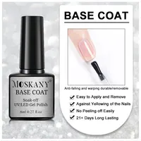 Ensemble de vernis à ongles en acrylique sans acide, couche de base et couche de finition, gel à tremper, kit d'outils de conception d'art d'ongle 4