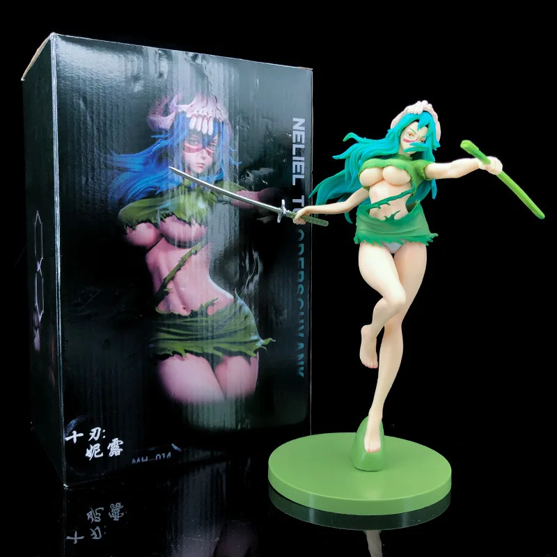 

BLEACH Nelliel 24cm Sexy Anime Figure Neliel Tu Oderschvank Changeable Face Action Figure Figurine Collection Adult Model Toys ﻿