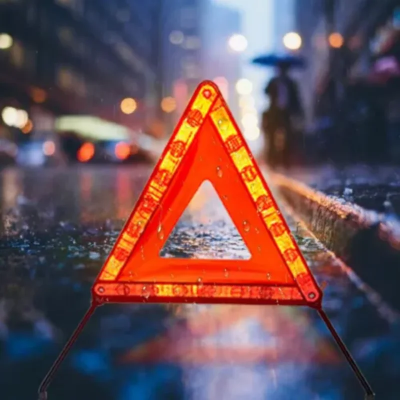 Car Emergency Breakdown Warning Triangle Breakdown Warning Safety Triangle Kit Road Reflector Roadside Tripod Emergencies