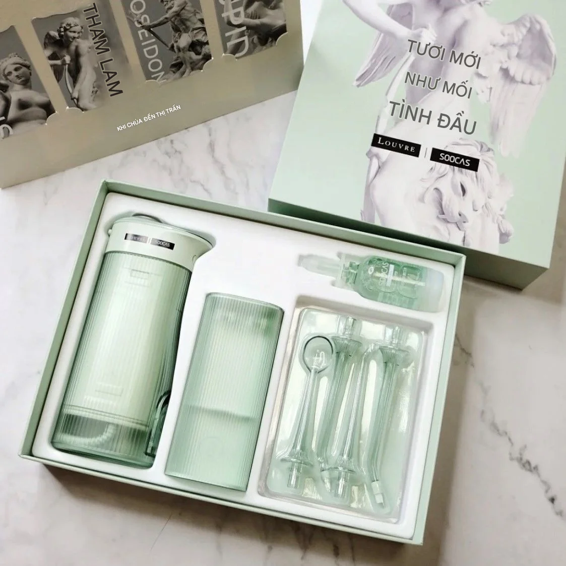 لخزان المياه المحمول Soocas W1 مع خزان مياه قابل للإزالة قابل لإعادة الشحن، مناسب للأطفال والاستخدام المنزلي، وتقويم الأسنان #4