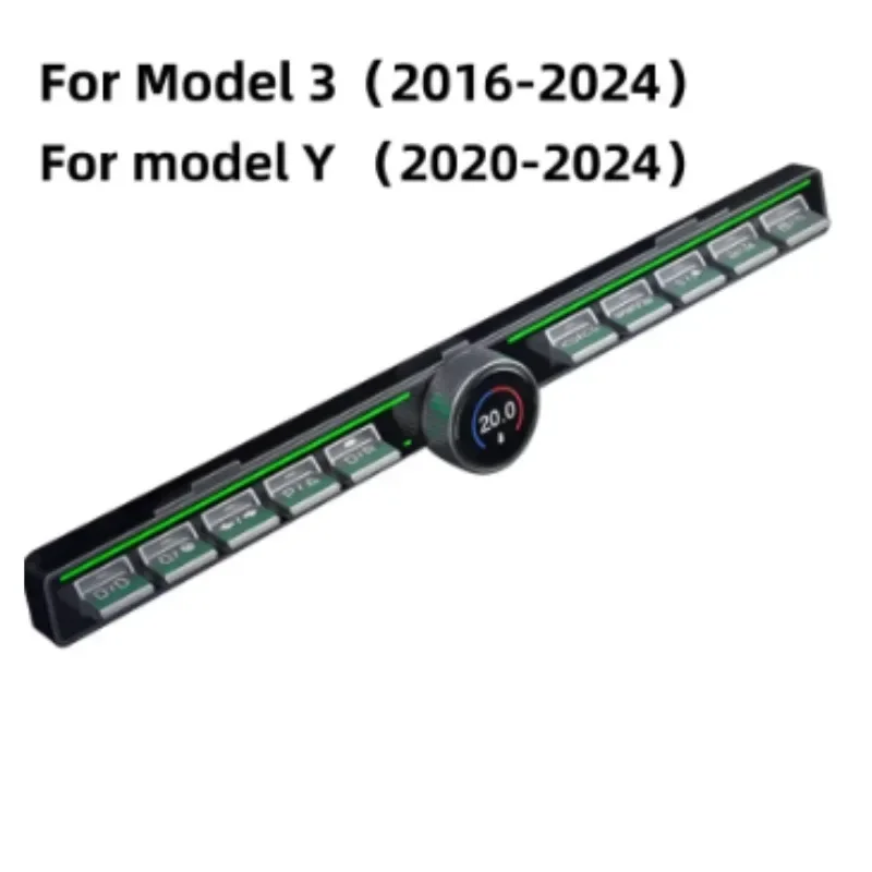 YJANG kunci multifungsi Model Y, tombol pengganti gigi fisik berputar LCD Model 3 untuk Tesla