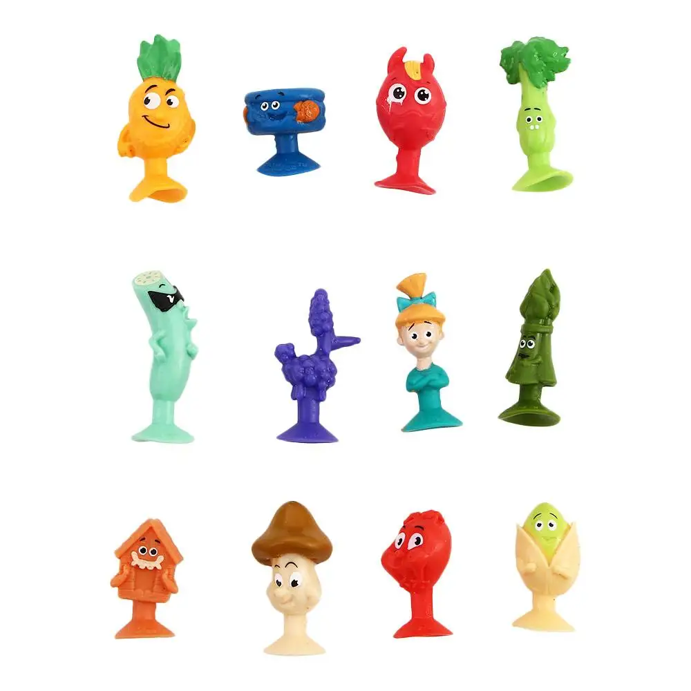 Funny Mini Doll Silicone Cupule Suckers Cartoon Children Suction Cup Toys Capsule Model Sucker Dolls Suction Cup Puppets