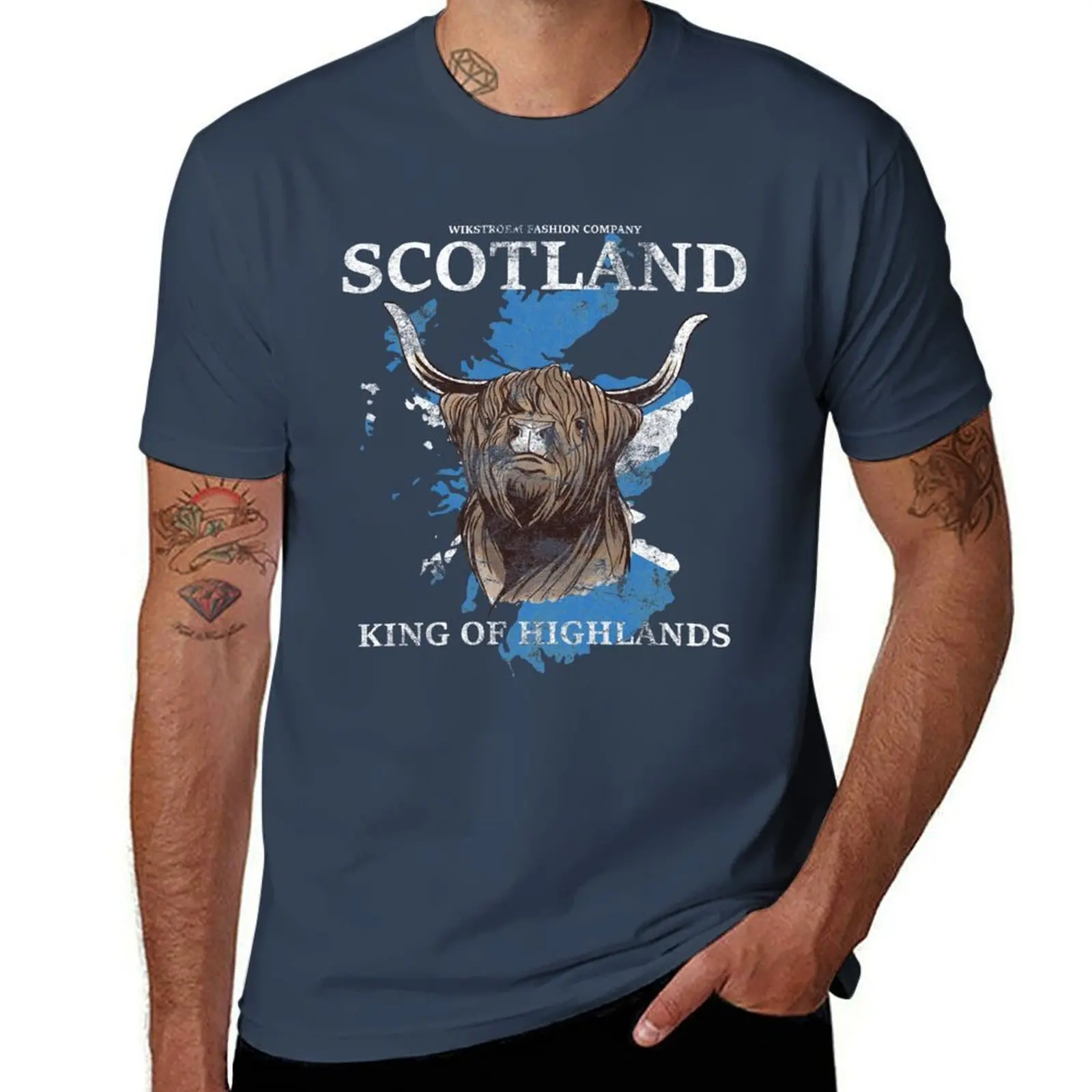 

Scotland Highland Cattle Europe T-Shirt Soft Touch Basic Cotton T-Shirt