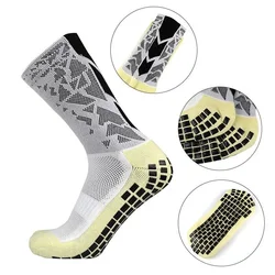 Anti-slip Football Socks Men Women Non-slip Soccer Basketball Tennis Sport  Grip Cycling Riding