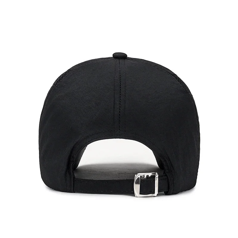 Summer Breathable Mesh Quick-Drying Hat Outdoor Sports Sun Hat Red Leather Label Sun Protection Sun Hat