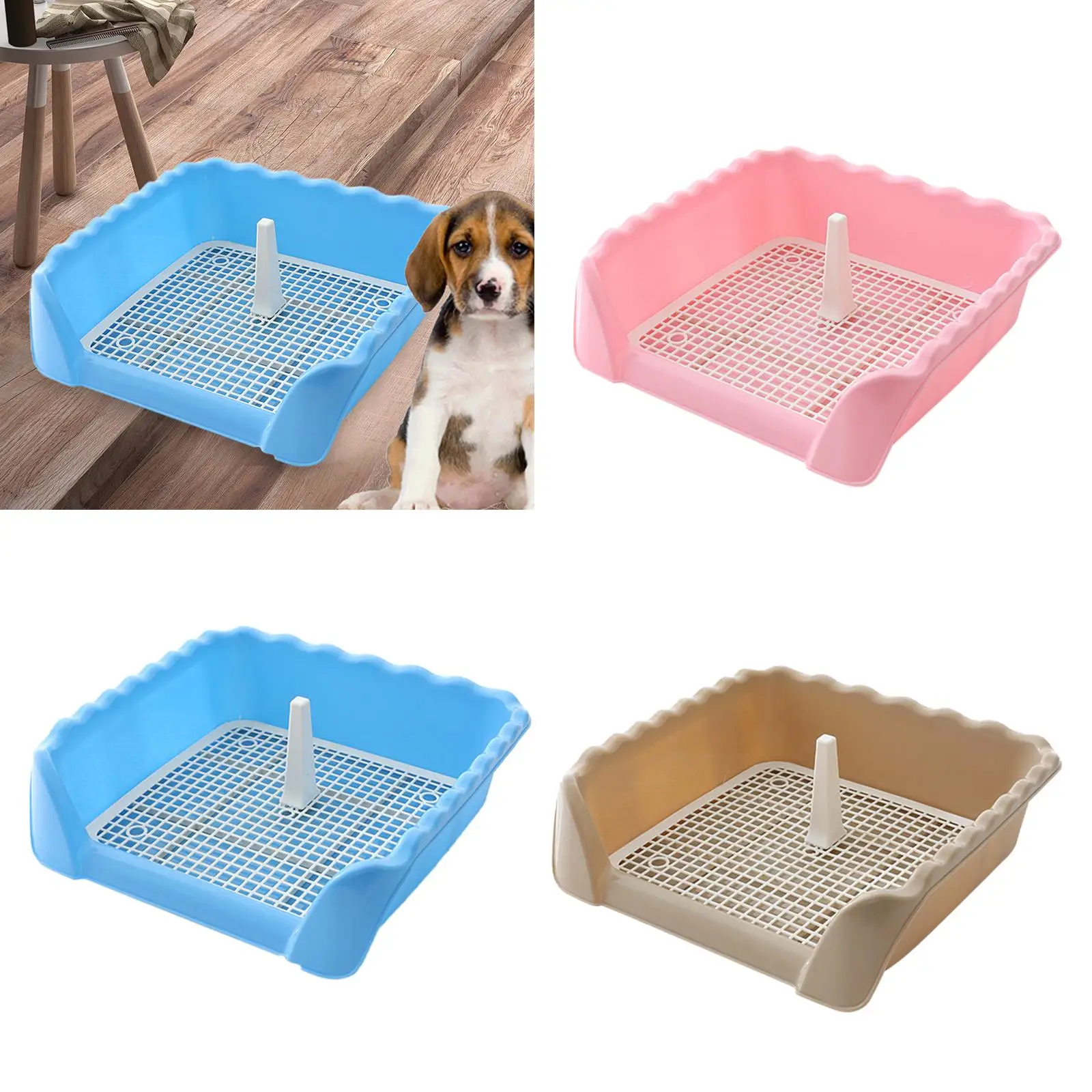 Dogs Toilet Detachable Lattice Pet Cat Training Toilet Tray for Small Animals