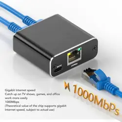 1 IN 2/3/4 OUT Network Splitter 1000Mbps RJ45 Adapter Gigabit Converter Internet Ethernet 8P8C Extender Plug Extension