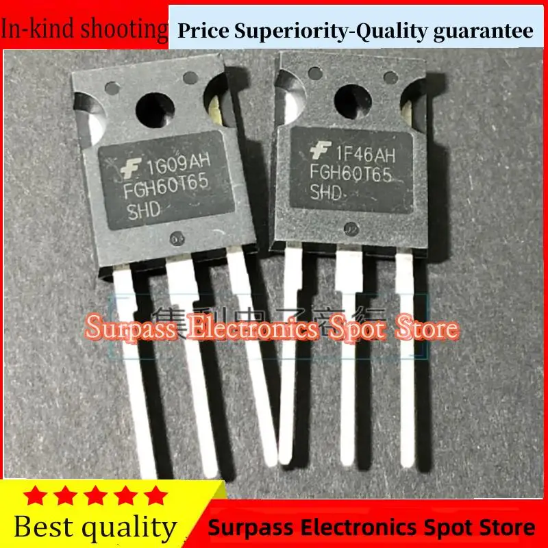 

10PCS-100PCS FGH60T65SHD IGBT TO-247 60A650V Price Superiority-Quality guarantee