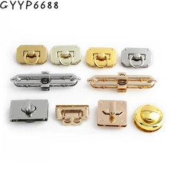 2-5-20set pochette rettangolare in metallo resistente Turn Lock Twist Lock per borsa artigianale in pelle spalla accessori Hardware fai da te