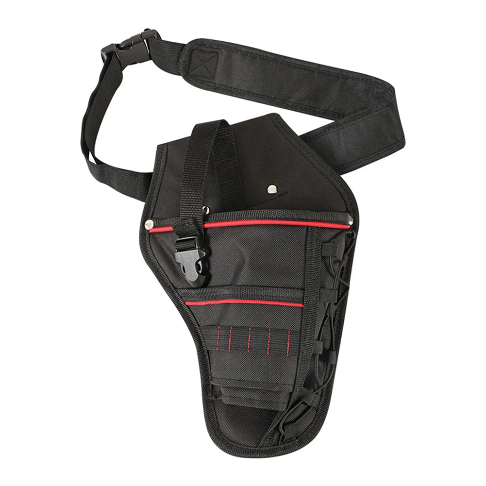 

Black Red Construction Work Nail Pockets Belt Tool Storage Waist Bag Adjustable Waist Belt Ample Storage Space