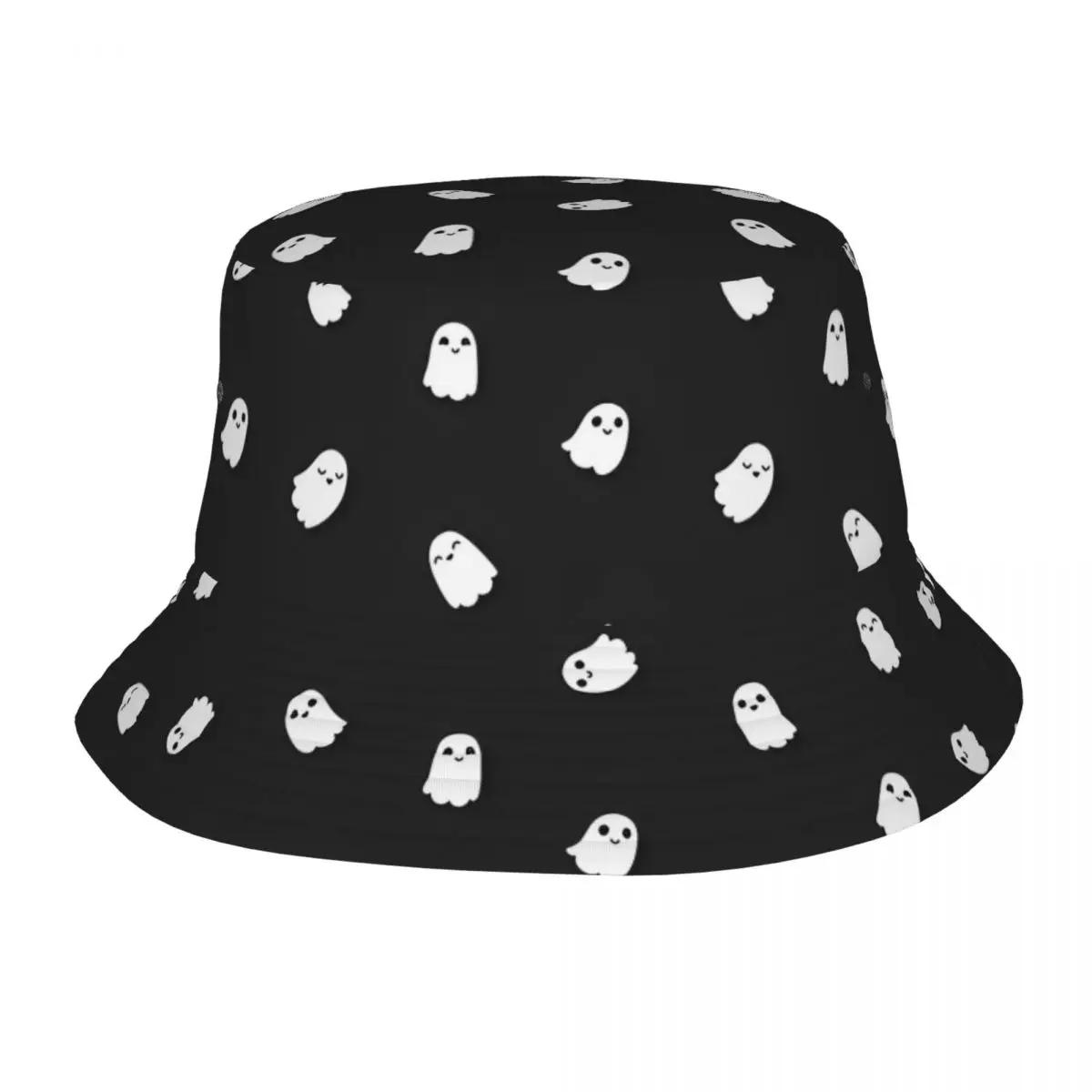 Headwear Halloween Pumpkins Ghosts Gothic Magic Bucket Hat Stylish Unisex Sun Hat Kawaii Panama Hat Packable Fishing Fisherman