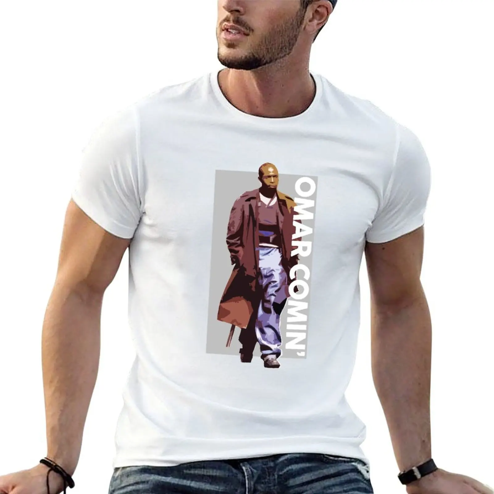 

Omar Comin' The Wire T-Shirt t shirts designer t shirts for man slim fit man t shirts high quality luxury brand T-shirt