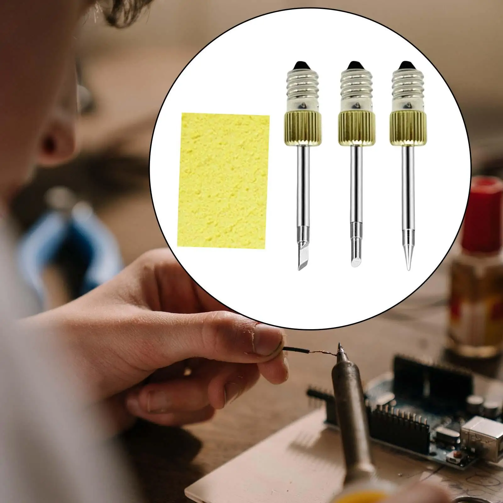 

3Pcs Replacement Soldering Iron Tips Repair Soldering Tip Set Accessories
