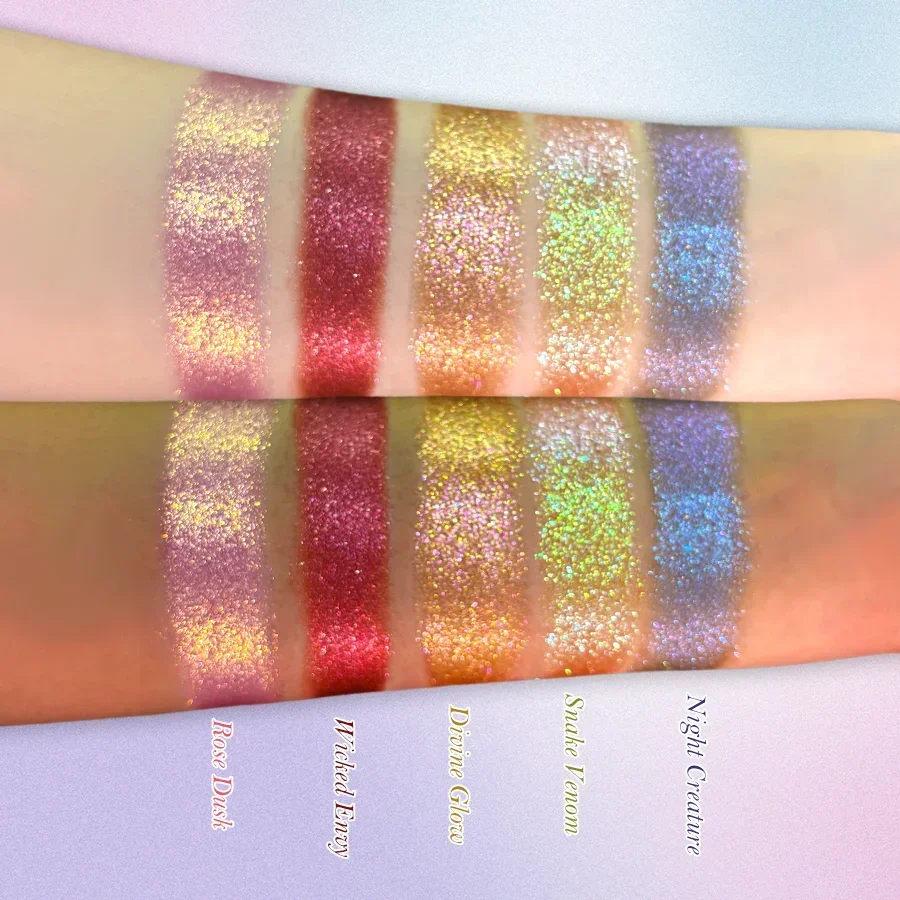 SheenEffect Duochrome Eyeshadow Single Shade High Performance Chameleon Shimmer Glitter Color Shift Easy Apply Eye Makeup Pigmen
