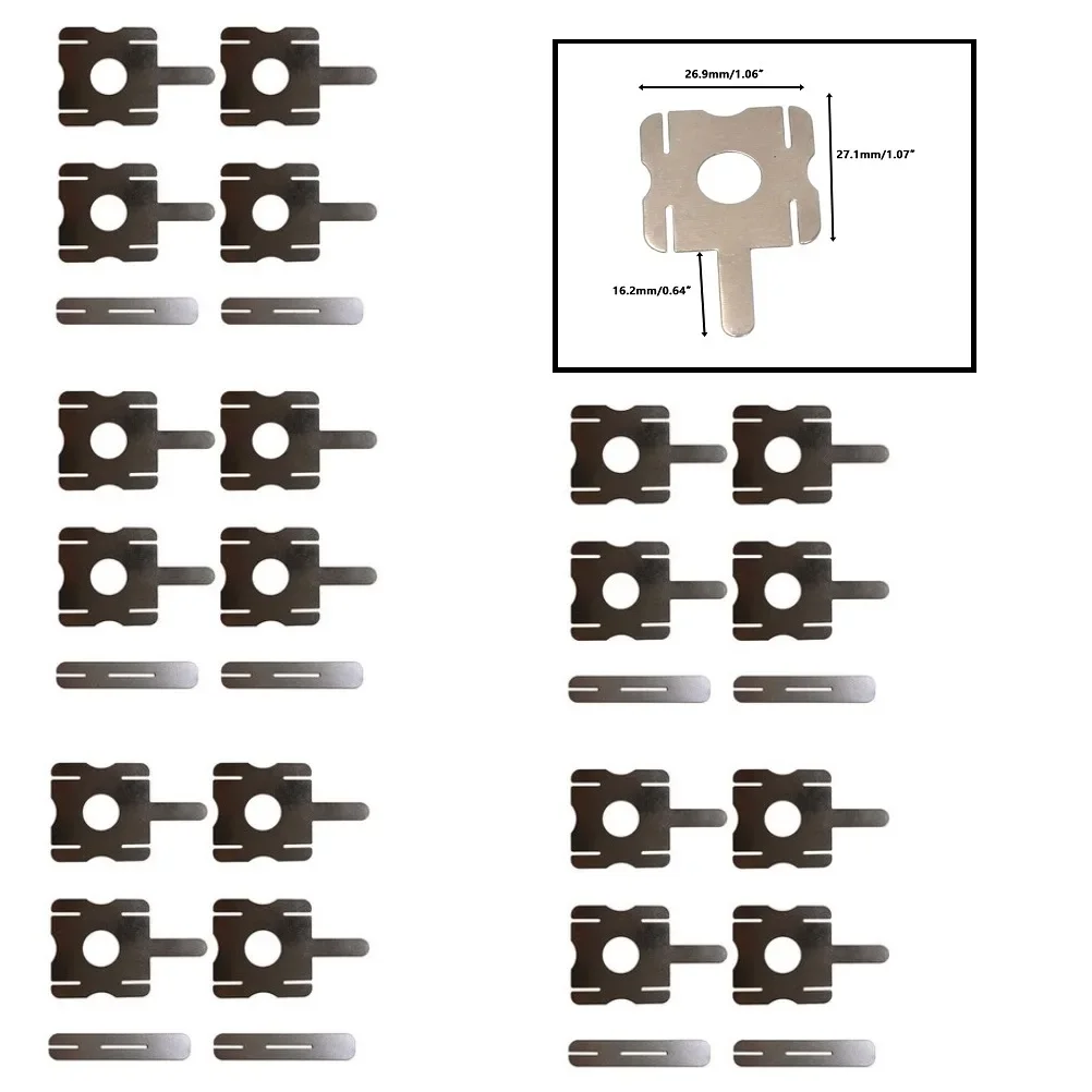 30 Pcs/ 5 Set Y-shaped Nickel Strips Sheet For Lithium Battery Pack Spot Welding Connector Tape Spots Welding Nickel Plates