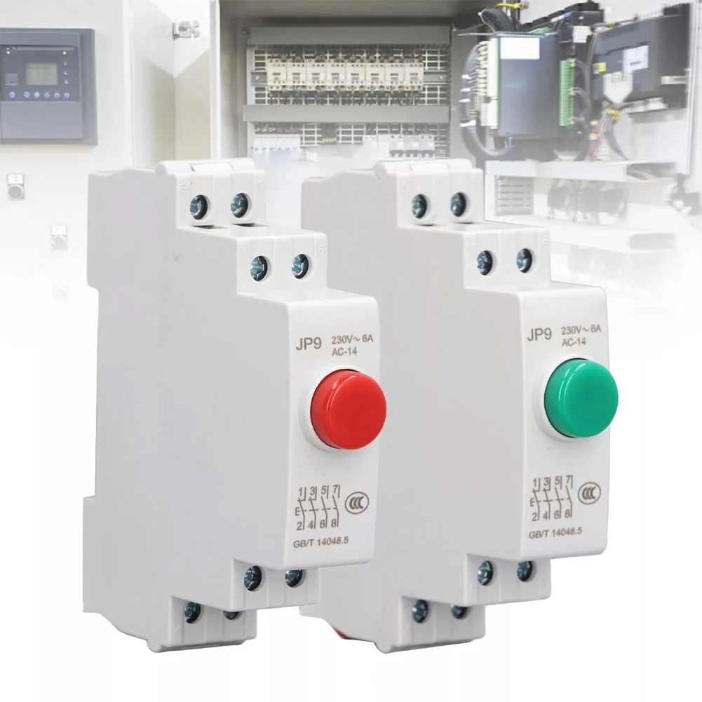 AC/DC 24V Button DIN Rail Button Compact And Space-saving Easy Installation IP20 Protection Level Magnetic Starters