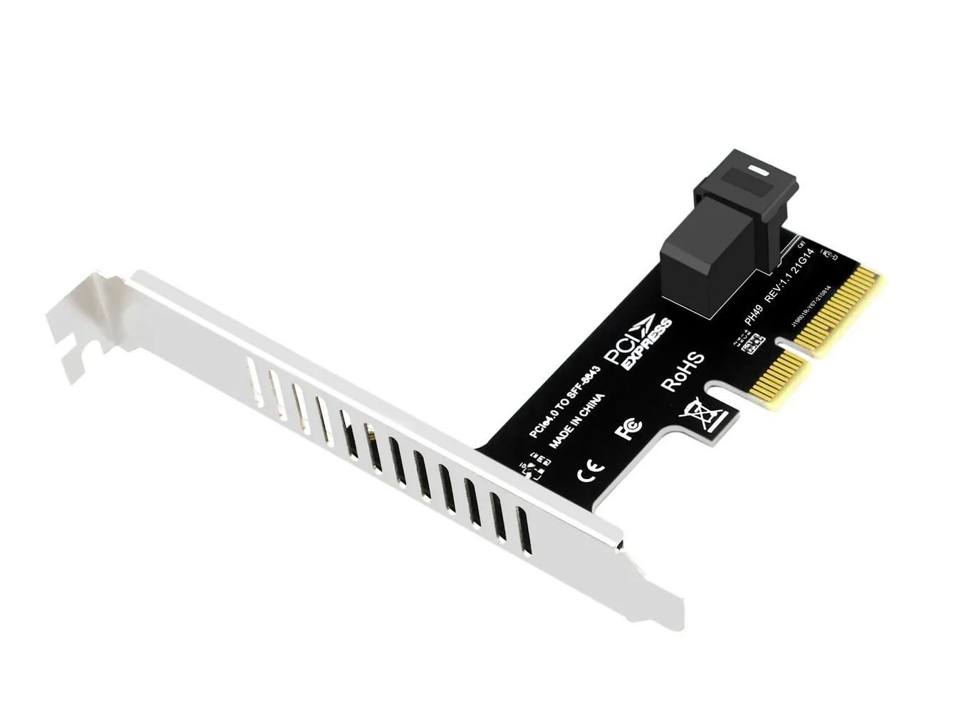 

PCI Express To SFF-8643 Adapter For PCIe NVMe U.2 SSD - U.2 2.5" NVMe SSD Adapter PCIE 4X Adapter,Compatible With X4 X6 X8 Slot