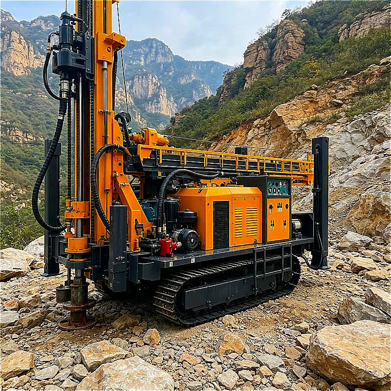 Water And Gas Drilling Rig Mechanical Top Drive Mud Air Integrated Dual Use Customized 530m Depth For Water Well Gas Exploration