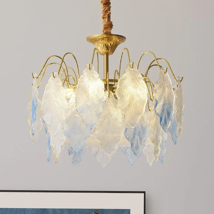 

GHEUVNJ French style bedroom ceiling light, personalized glass, luxurious crystal living room, dining room lighting fixtures