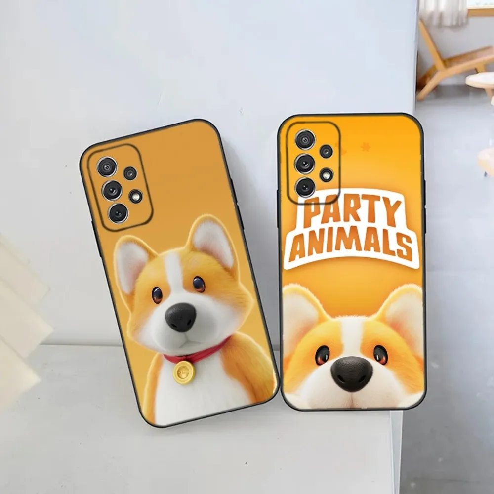 Game P-Party Animals Phone Case For Samsung S21,S22 Ultra,S20,S30 plus,S22 plus,S23,S30 ultra 5G Silicone Cover