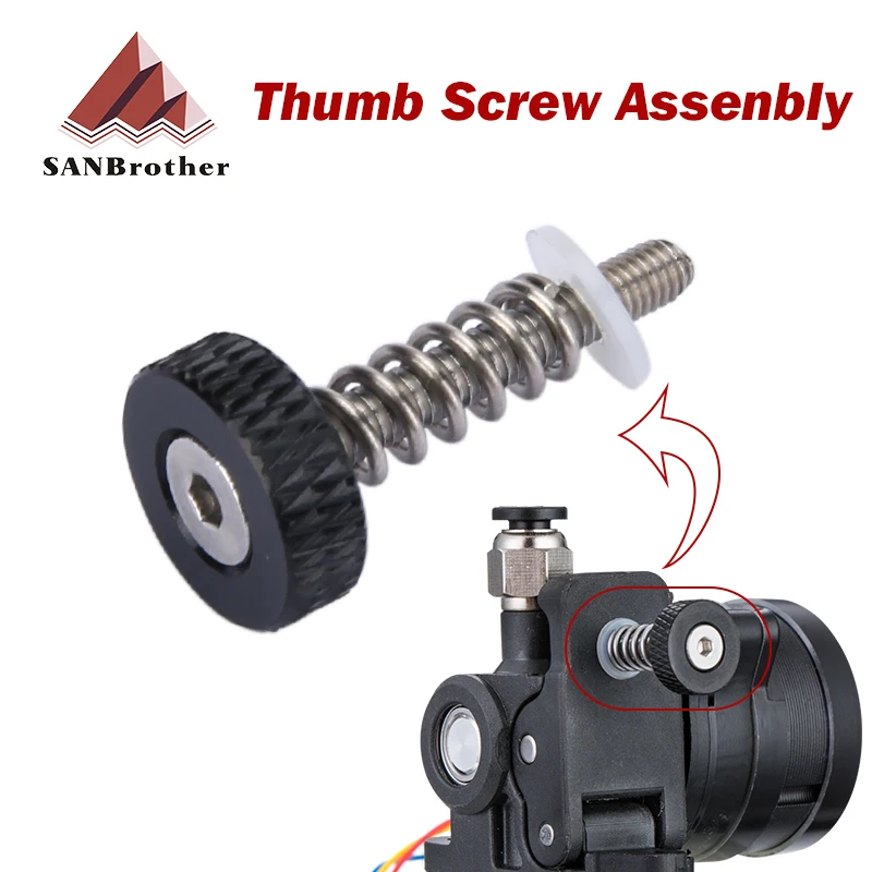 NF Thumbscrew Assembly For Dual Drive Gear Extruder Kit For Drivegear DDG Wind Sunrise Extruder