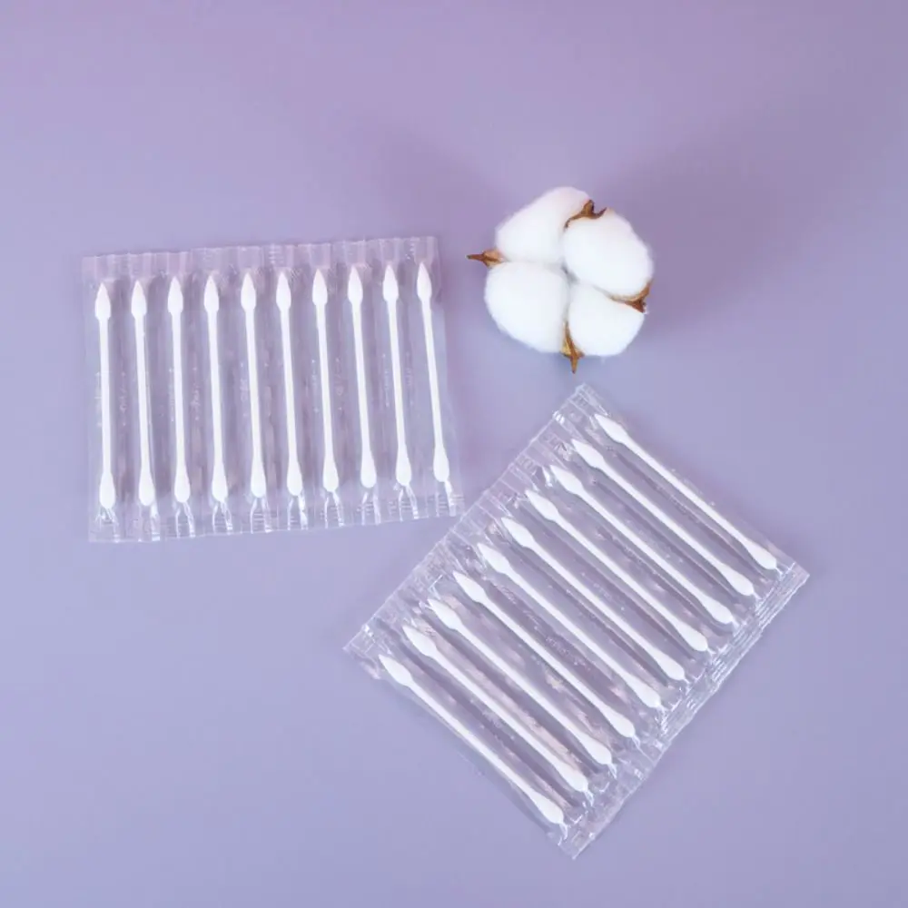 200Pcs Precision Tips Double Headed Cotton Swabs Portable Dustproof Cotton Buds Moisture-proof Soft Disposable Cotton Swabs
