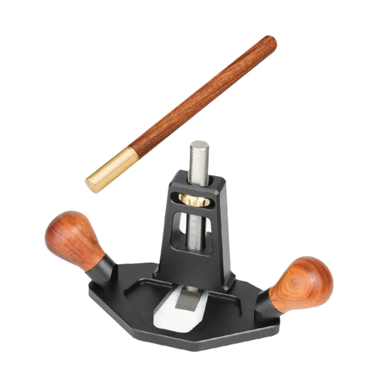 Woodworking Hand Router Plane Kit with Blade Lift Mechanism Quick Adjust Sturdy Depth Cutting Ergonomic Design Multifunctional