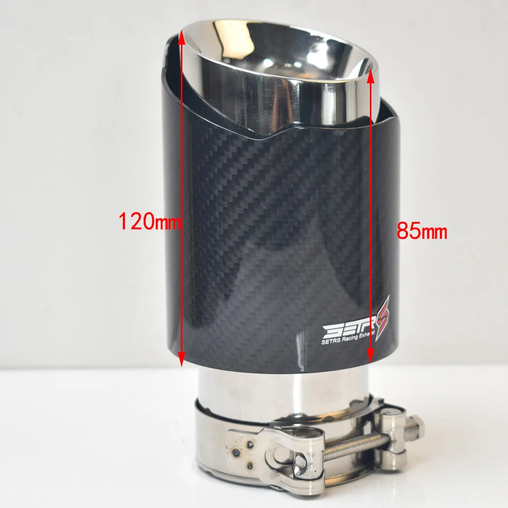 

Universal Car Accessories Stainless Steel Muffler Glossy Tip Slash Cut End Pipe Bevel Edge