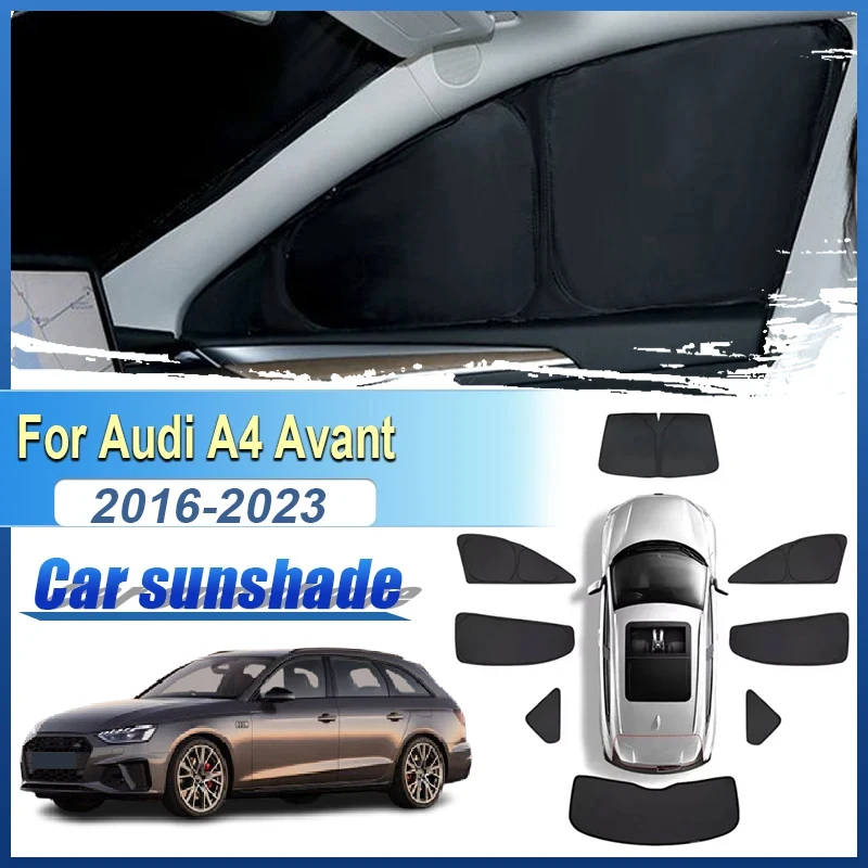 

Для Audi A4 B9 2016-2023 Avant Wagon лобовое стекло автомобиля солнцезащитный козырек анти-УФ боковое окно конфиденциальная крышка черный складной козырек автоаксессуары