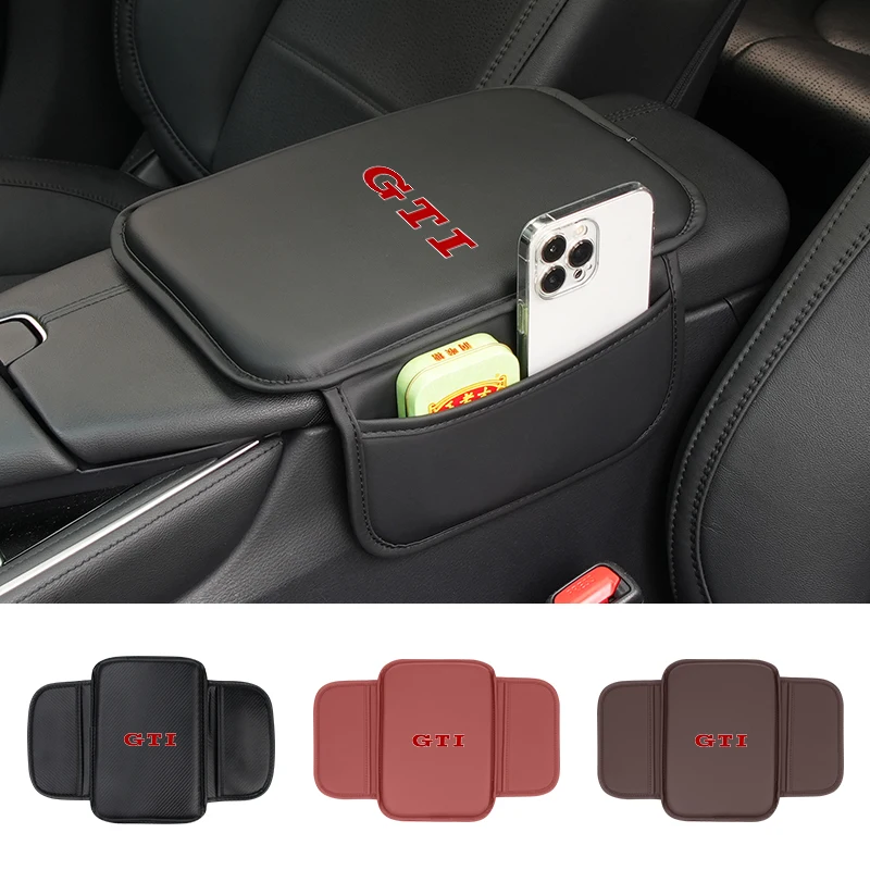 

Car Center Console Protector Cover Armrest Box Cushion With Storage Function For VW GTI Golf 4 6 7 Passat B5 B6 B7 Jetta Polo