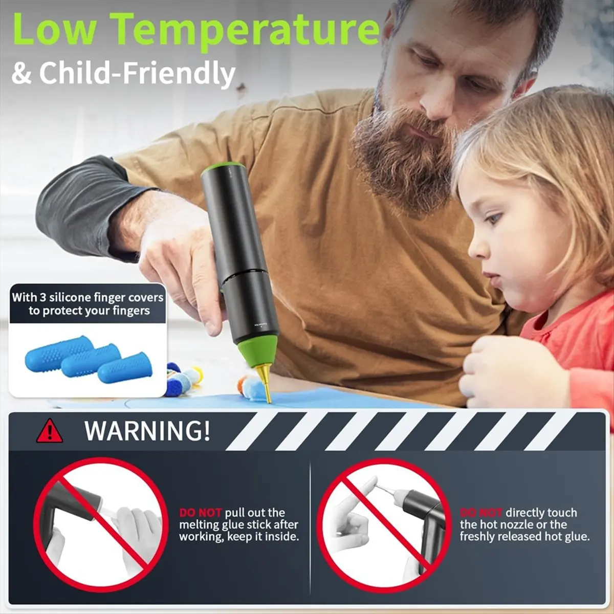 

【Скидка 37%】Набор пистолетов для горячего клея, беспроводной клеевой пистолет с подставкой, перезаряжаемый через USB, предварительный нагрев, автоматическое отключение, пистолет для термоклеевого клея, инструмент для DIY