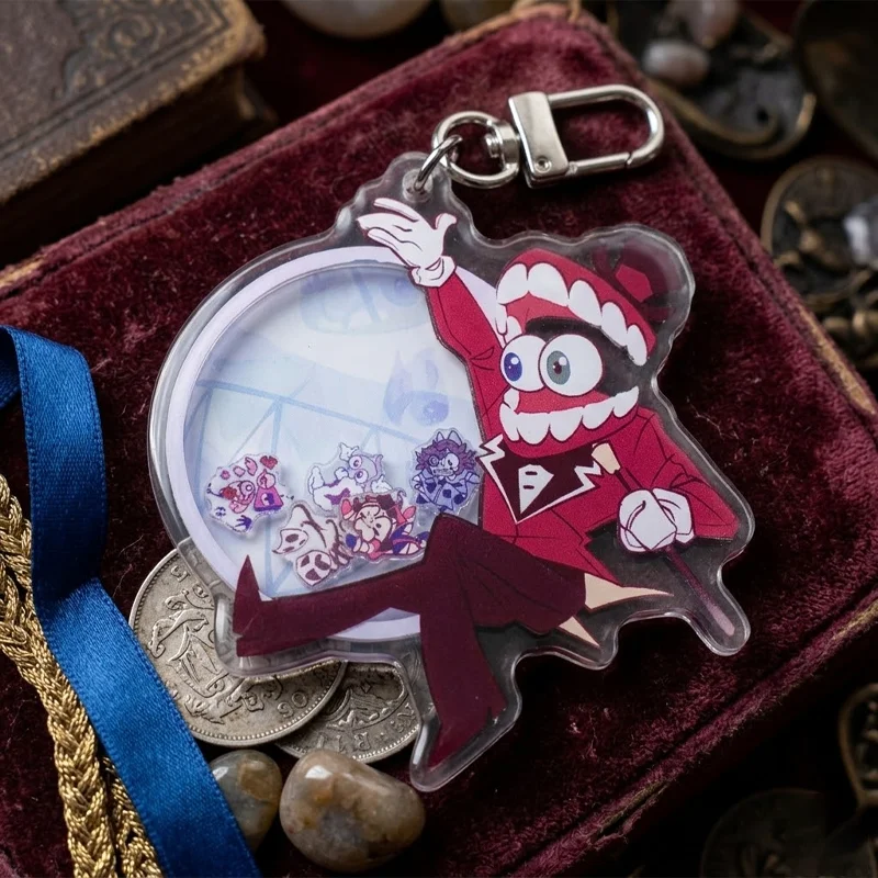 

Shaker Keychain For Caine Original Shaker Keychain Acrylic Handmade Cute Cartoon Anime Pendant Gift for Daily Use and Friends