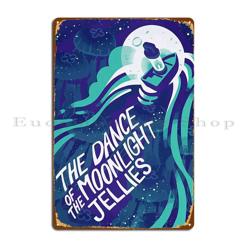 Stardew Valley Merch Dance Of The Moonlight Jellies Metal Sign Poster Garage Wall Decor Wall Decor Design Club Tin Sign Poster