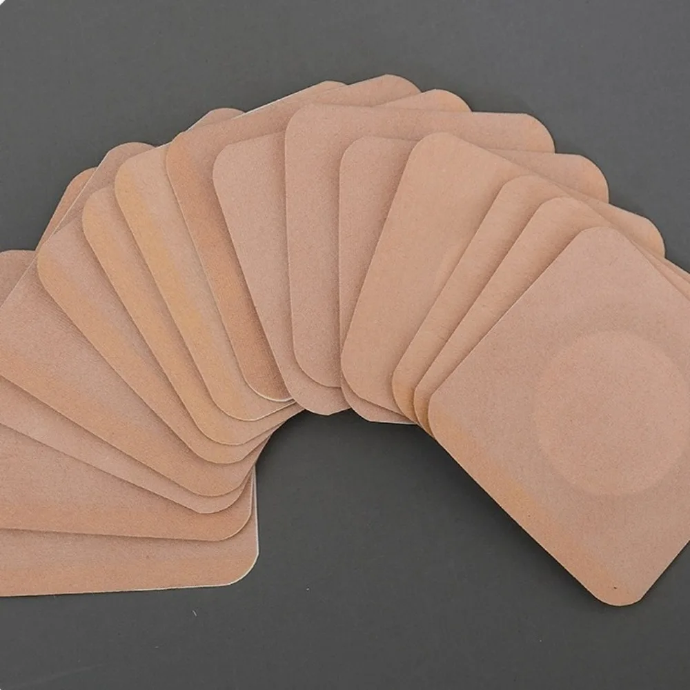 50pcs Disposable Castor Oil Pack Self-Adhesive Seepage Resistant Adhesive Navel Stickers Universal Belly Button Protectors