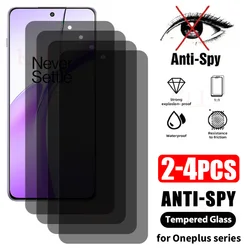 2-4pcs Anti-spy Tempered Glass For OnePlus Ace 3V 2V 10T 10R 9RT 9R 8T Screen Protector Oneplus Nord CE 4 3 2 Lite Privacy Glass