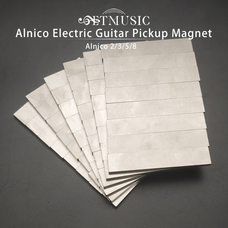 20Pcs Alnico Ⅱ and V Electric Guitar Pickup Magnet for Humbucker 60x3.2x13MM/F54x3x10MM Flat Pickup Magnet Silver