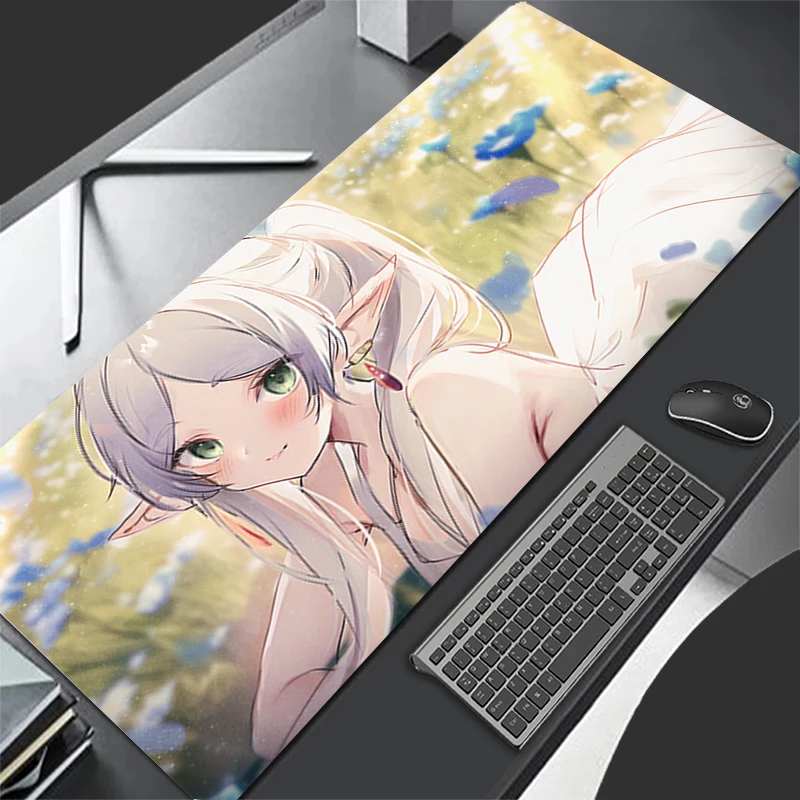 Mousepad Computer Gaming Accessories Keyboard Pad Office Rubber Mouse Pad Decoracion F-frieren Beyond Journey End Desk Mouse Mat