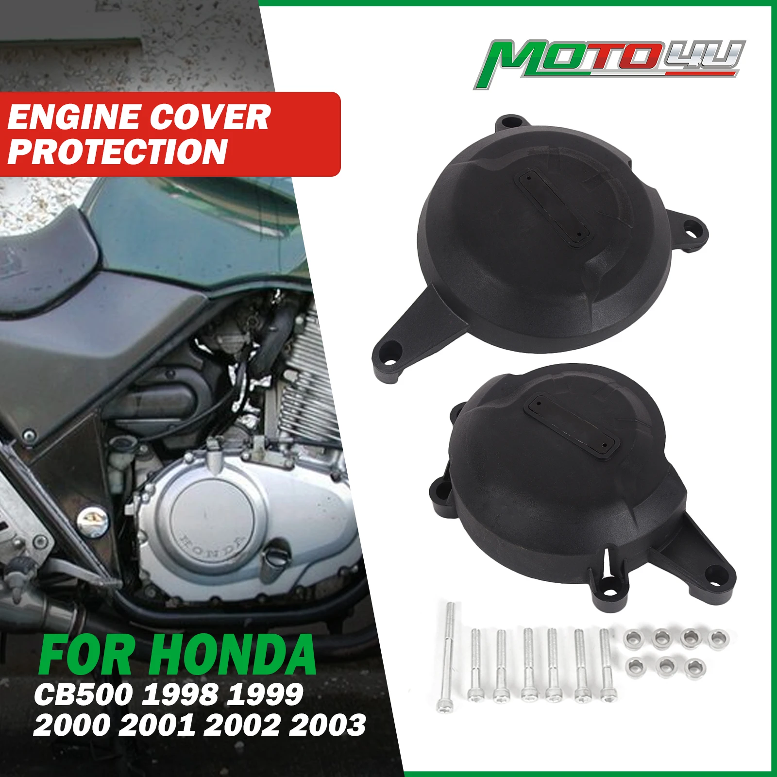 

For Honda CB500 CB 500 1998 1999 2000 2001 2002 2003 Motorcycles Accessories Engine cover Protection Case Black