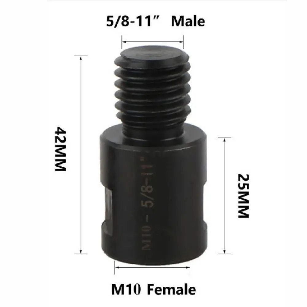 Metal Angle Grinder Converter M14 To 1/2 20 Thread Adapter Connector For Power Tool Drill Bit Hole Opener Accessory